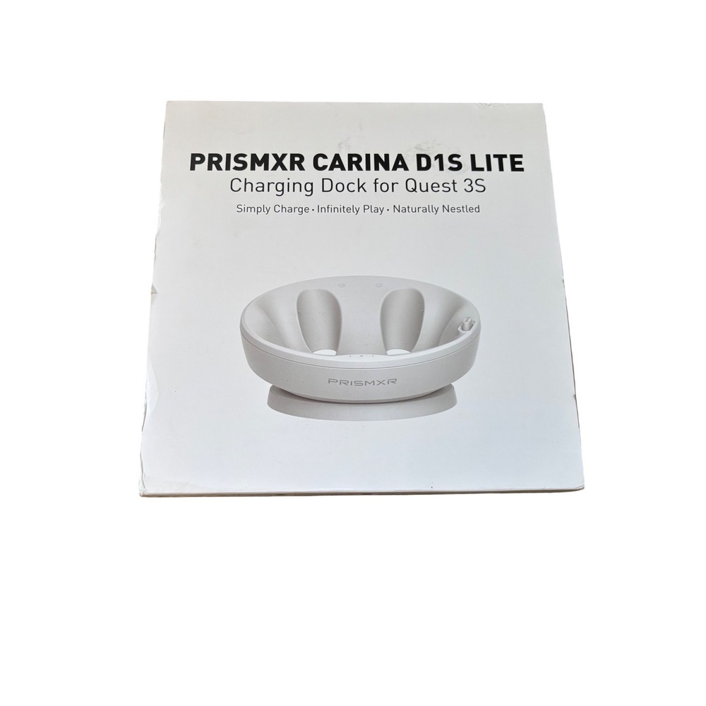 PrismXR Carina D1S Lite Charging Dock for Quest 3S White Fast Charging NEW